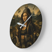 Boxing Funny Mona Lisa  Grote Klok (Hoek)