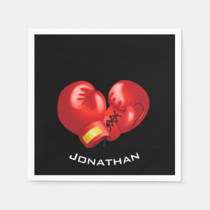 Boxing Ghandschoenen Design Paper Napkins Servetten