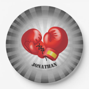 Boxing Ghandschoenen Design Paper Party Bord