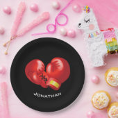 Boxing Ghandschoenen Design Paper Party Bord (Feest)