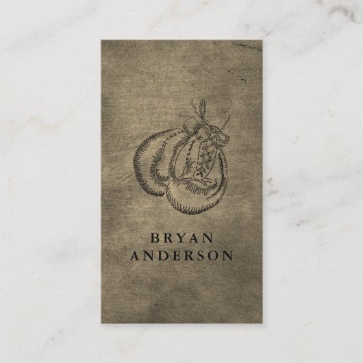 Boxing Glove Club Visitekaartje (Voorkant)