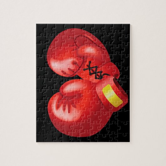 Boxing Glove Design Jigzaag Puzzle Legpuzzel (Verticaal)