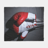 Boxing gloves  fleece deken (Voorkant (Horizontaal))