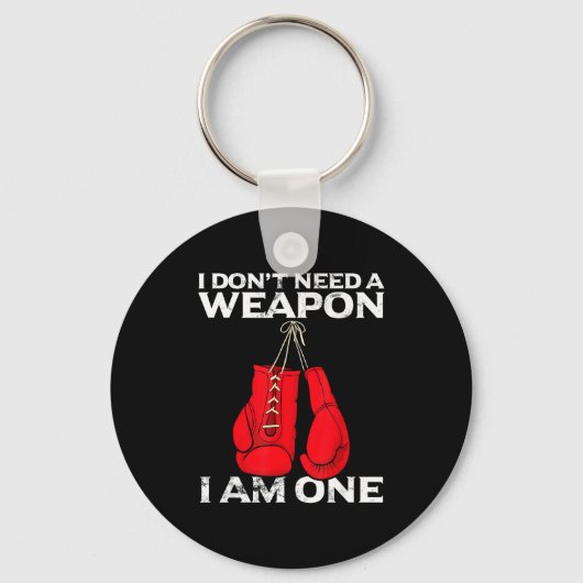 Boxing Gloves I Don't Need A Wean Combat Boxer  Sleutelhanger (Voorkant)