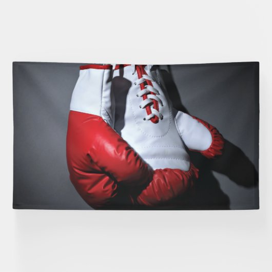 Boxing gloves  spandoek (Horizontaal)
