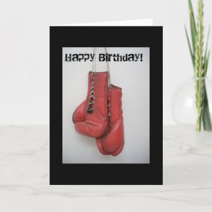 Boxing handschoenen Happy Birthday-kaart Kaart