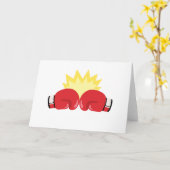 Boxing-handschoenen Kaart (Gele Bloem)