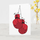 Boxing-handschoenen Kaart (Gele Bloem)