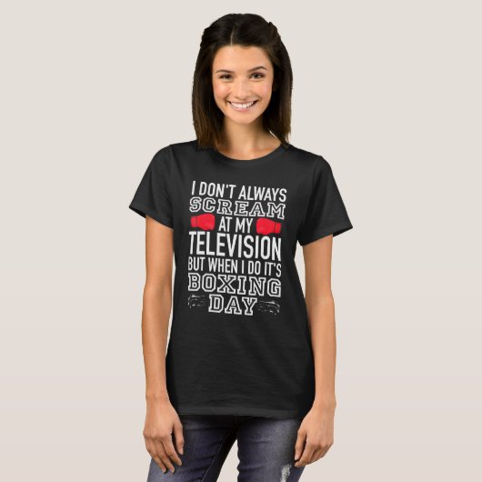 Boxing-handschoenen T-shirt (Voorkant volledig)