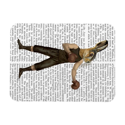 Boxing Hare Magneet (Horizontaal)