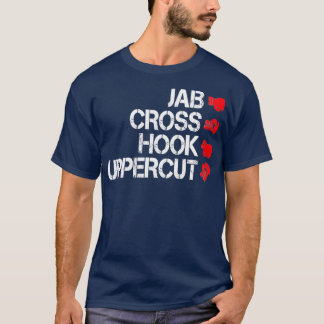 Boxing Jab Cross Hook Uppercut Boxer Martial Arts T-shirt