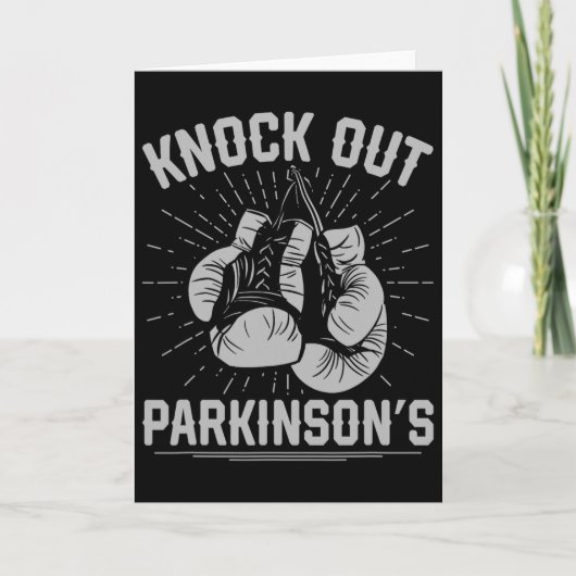 Boxing Kickboxing Fighter Knock Out Parkinsons  Kaart (Voorkant)