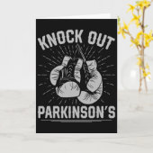 Boxing Kickboxing Fighter Knock Out Parkinsons  Kaart (Gele Bloem)