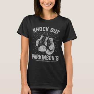 Boxing Kickboxing Fighter Knock Out Parkinsons  T-shirt