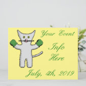 Boxing Kitten met Mittens Thunder_Cove (Staand voorkant)