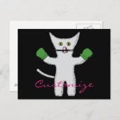 Boxing Kitten met Mittens Thunder_Cove Briefkaart (Voorkant / Achterkant)