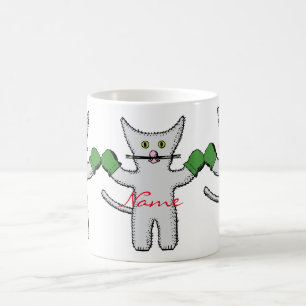 Boxing Kitten met Mittens Thunder_Cove Koffiemok