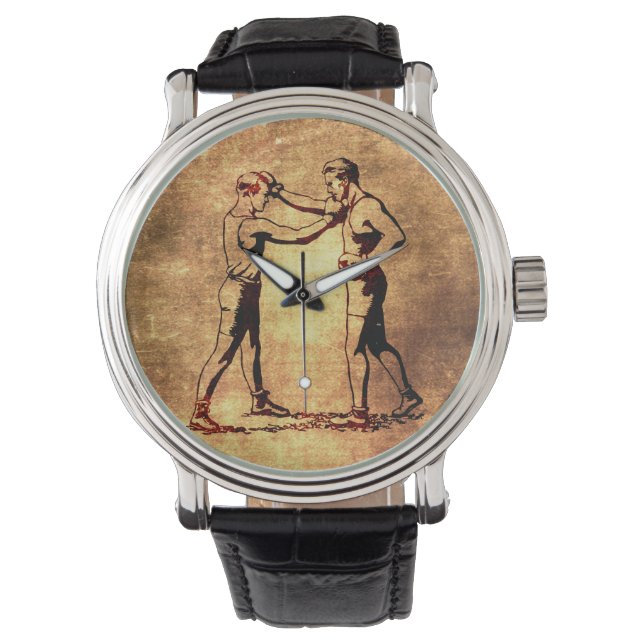  boxing mannen horloge (Voorkant)