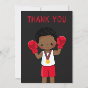 Boxing Match Birthday Bedankt voor je creditcard Kaart