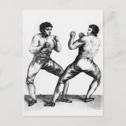 Boxing Match Briefkaart (Voorkant)