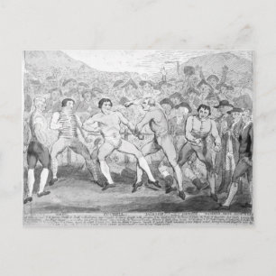 Boxing match tussen Thomas Futrell en John Briefkaart