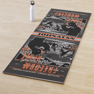 Boxing Motivation Rebel Fighter Gym Training Yogamat