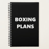 Boxing Planner Sports Theme Boxing Plans (Devant)
