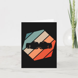Boxing Retro Stijl Kaart