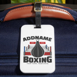 Boxing Ring VOEG NAAM toe Boxer Gym Speed Bag Bagagelabel