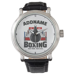 Boxing Ring VOEG NAAM toe Boxer Gym Speed Bag Horloge