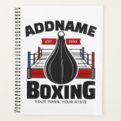 Boxing Ring VOEG NAAM toe Boxer Gym Speed Bag Planner (Voorkant)