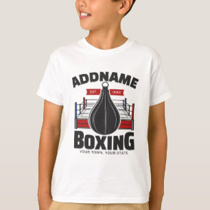 Boxing Ring VOEG NAAM toe Boxer Gym Speed Bag T-shirt