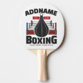 Boxing Ring VOEG NAAM toe Boxer Gym Speed Bag Tafeltennisbatje (Voorkant)