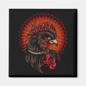 Boxing Rooster Magneet (Voorkant)