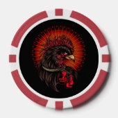 Boxing Rooster Poker Chips (Voorkant)