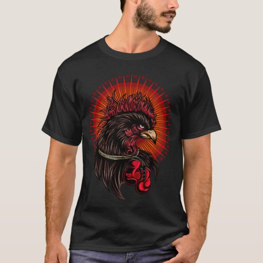 Boxing Rooster T-shirt (Voorkant)