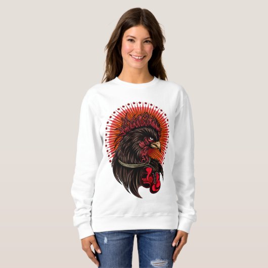 Boxing Rooster Trui (Voorkant volledig)