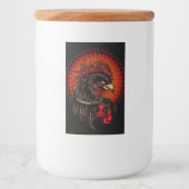 Boxing Rooster Voedselcontainer Etiket (Voorkant)