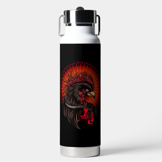 Boxing Rooster Waterfles (Voorkant)