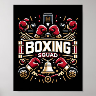 Boxing Squad Boxing Gear voor Boksers Poster