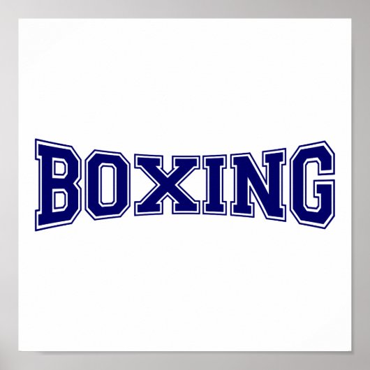 Boxing University Style Poster (Voorkant)