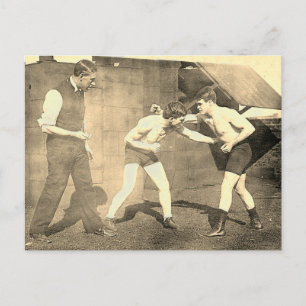 Boxingpraktijk 1913 briefkaart