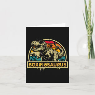 Boxingsaurus T Rex Dinosaur Boxing Saurus familie Kaart