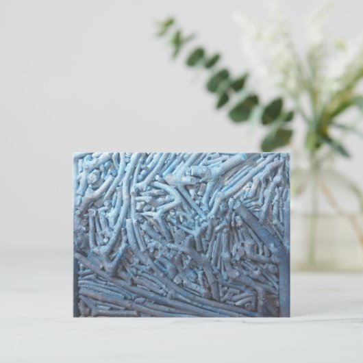 Boxknipsels: blauw briefkaart (Staand voorkant)