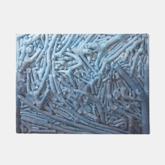 Boxknipsels: blauw deurmat (Voorkant)