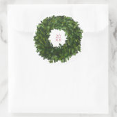 Boxwood krans kerst vakantie Sticker (Tas)