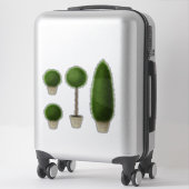 Boxwood Topiary Collectie Monogrammen of Spelling Sticker (Koffer)