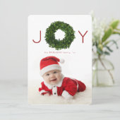 Boxwood Wreate kerstfeestdag Kaart (Staand voorkant)