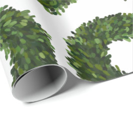 Boxwood Wreath Kerstfeestdag Cadeaupapier