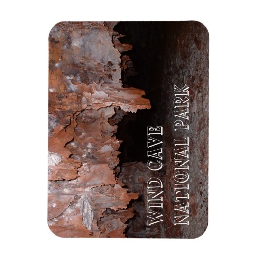 Boxwork, Cave Formations, Wind Cave, South Dakota Magneet (Verticaal)